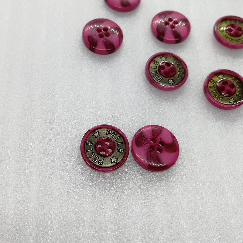 Pink Candy Custom ABS Metal Sewing Button for Garment Accessories