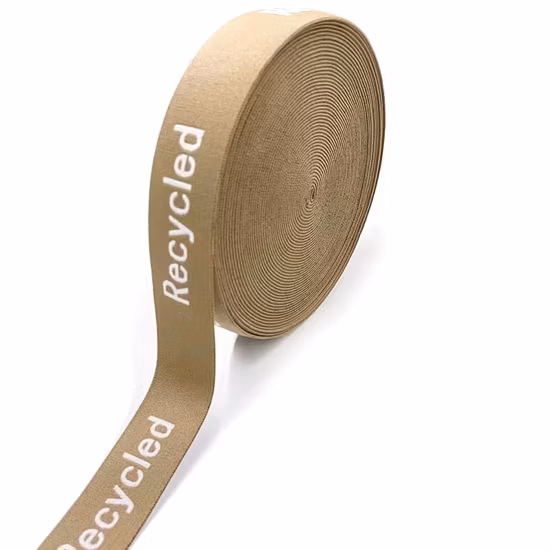 Низкий минимальный заказ 2022 Производитель Горячие продажи Recycle Нейлон Мягкая эластичная лента Жаккардовые лямки на заказ для одежды